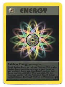Rainbow Energy 80/82 Rare Team Rocket Pokemon Unlimited DMG - Image 1
