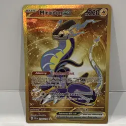 Pokemon TCG Miraidon ex 253/198 SV01 Scarlet & Violet Hyper Rare Full Art Holo - Image 1
