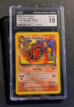 200 Pokemon Team Rocket Dark Charmeleon #32 CGC 10 GEM MINT - Image 1