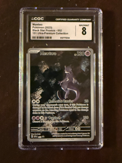 POKEMON MEWTWO BLACK STAR PROMOS 2023 CGC 8 - Image 1