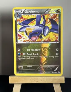 Pokemon Garchomp 91/124 Dragons Exalted Reverse Holo Rare 2012 BW-LP - Image 1