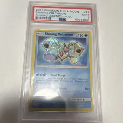 Pokemon TCG Shining Volcanion 27/73 Shining Legends Holo PSA 9 English 2017 - Image 1