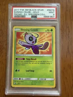 Pokemon TCG Shining Celebi SM79 PSA 9 - Image 1