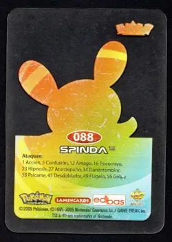SPINDA #088 LAMINCARD COLECCION POKEMON ADVANCED LAMINCARDS 2006 EDIBAS - Image 2