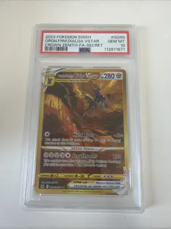 PSA 10 Origin Forme Dialga VSTAR GG68/GG70 Crown Zenith Secret Rare Pokemon TCG - Image 1