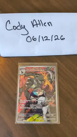 The Pokemon Company Team Rocket's Houndoom 191/182 IR Holo Eng HP 130 2025 - Image 1