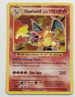 Pokemon Charizard 11/108 Evolutions Holo Rare English 150 HP 2016 ***CRISPY*** - Image 1