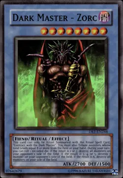 Dark Master - Zorc - Super Rare DR1-EN244 - DMG. - YuGiOh - Image 1
