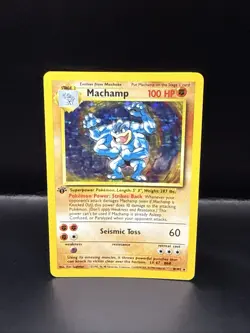 Pokemon TCG Machamp Base Set 8/102 Holo 1st Edition Holo Rare - Image 4