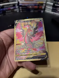 Pokemon Galarian Moltres v TCG Brilliant Stars Holo Card 183/172 - Image 4