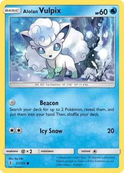 Ice-Pokemon Cards– Alolan Vulpix (SM03), Alolan Vulpix (SM02) & Alolan Ninetales - Image 2
