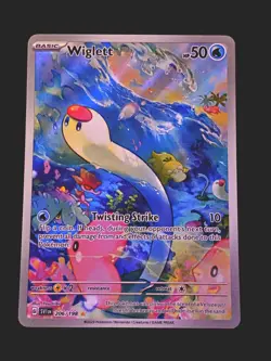 Wiglett Scarlet & Violet Base Set Illustration Rare Card 206/198 NM Condition - Image 1