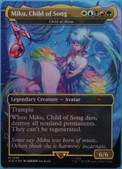 Miku, Child of Song | Child of Alara (Secret Lair Promo) FOIL MINT CARD (519905) - Image 1