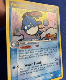 Azumarill 1/109 Stamped Reverse Holo Team Rocket Returns Card - LP - Image 5