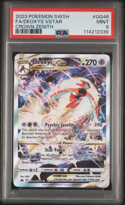 Pokemon card Full Art Deoxys VSTAR GG46/GG70 SWSH Crown Zenith English PSA 9 - Image 2