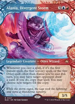 Slightly Played, English - 1 x MTG Alania, Divergent Storm - Foil - Showcase Blo - Image 1