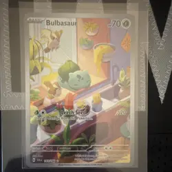 Pokemon TCG Bulbasaur 143/142 SV07 Stellar Crown IR Full Art Holo Eng 2024 - Image 1