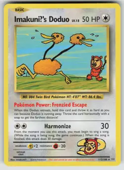 ImakuniU's Doduo 112/108 Secret Rare Evolutions Pokemon Near Mint - Image 1