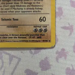Wizards of the Coast Deck Exclusives Machamp 8/102 1999 English Holo - Image 3