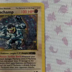 Wizards of the Coast Deck Exclusives Machamp 8/102 1999 English Holo - Image 4