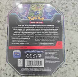Pokemon TCG Kyogre ex Tin Factory Sealed 4 Booster Packs Promo Card - Image 2
