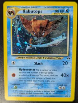 Kabutops Neo Discovery 6/75 Holo Pokemon Karte Englisch Near Mint - Image 1