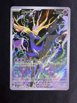Xerneas - Illustration Rare - Full Art Holo - 91/86 - Chaos Rising Pokemon (NM) - Image 1