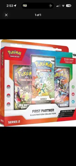 Pokemon TCG: First Partner Illustration Collection Series 2 Sealed Box In Hand - Image 1