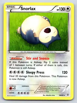 Snorlax 58/83 Rare Generations Pokemon Lightly Played - Image 1