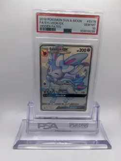 2019 Pokemon Hidden Fates Full Art Sylveon GX Shiny Vault SV76 - PSA 10 GEM MINT - Image 1