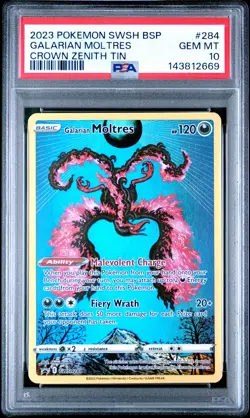 2023 Pokemon Sword & Shield Black Star Promos 284 Galarian Moltres PSA 10 - 2669 - Image 1
