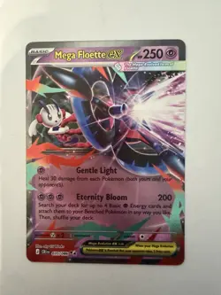 Pokemon TCG CHAOS RISING Mega Floette EX 035/086 Full Art NM - Image 1