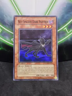 Yugioh Neo-Spacian Dark Panther POTD-EN005 Super Rare 1st Edition NM - Image 1
