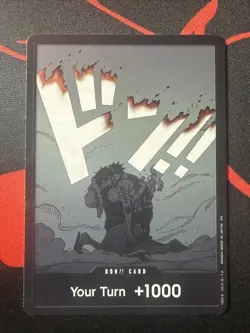Bandai One Piece Don!! Card Your Turn +1000 Portgas D. Ace Promo Foil AA - Image 1