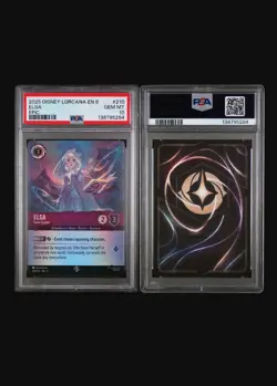 Disney Lorcana Elsa - Snow Queen Epic Holo Fabled Amethyst PSA 10 210/204 - Image 1
