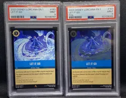 ❄❄ 2024 Disney Lorcana Frozen EN 1 FOIL & Base 163 Let It Go PSA 9 MINT ❄❄ - Image 1