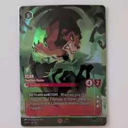 Disney Lorcana Scar Heartless Hunter 14/P2 Store Championship Promo - Image 1