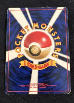 Pokemon TCG Rockets Hitmonchan 107 Japanese Gym Heroes Holo Crease On Back - Image 2