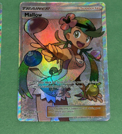 2017 POKEMON SM GUARDIANS RISING FULL ART TRAINER MALLOW MP/HP LOT OF 2 145/145 - Image 5