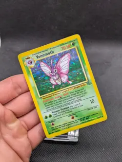 Venomoth 13/64 Jungle Set Holo Rare Pokemon WOTC LP/Played - Image 2