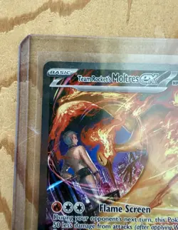 Pokemon TCG Team Rockets Moltres EX Card 229/182 - Image 3