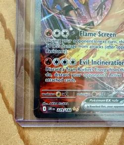 Pokemon TCG Team Rockets Moltres EX Card 229/182 - Image 4