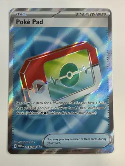 Pokemon TCG Poke Pad 113/088 POR Trainer Item Full Art Holo 2023 - Image 1
