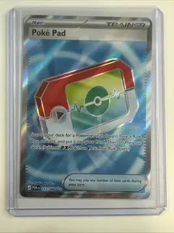 Pokemon TCG Poke Pad 113/088 POR Trainer Item Full Art Holo 2023 - Image 3