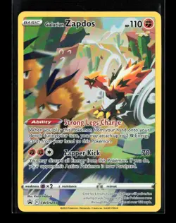 Galarian Zapdos SWSH283 Pokemon TCG Sword & Shield PR Black Star HOLO NM - Image 1