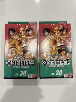 One Piece TCG Starter Deck ST-30 Luffy and Ace English 2 Sealed Boxes - Image 1