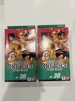 One Piece TCG Starter Deck ST-30 Luffy and Ace English 2 Sealed Boxes - Image 2