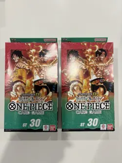 One Piece TCG Starter Deck ST-30 Luffy and Ace English 2 Sealed Boxes - Image 3