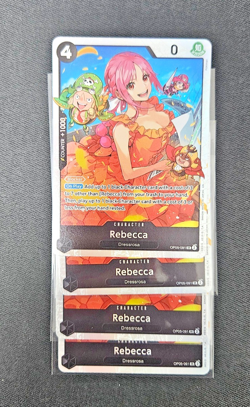 4X Rebecca OP05 OP05-091 SR Playset - One Piece Card Game - Image 1