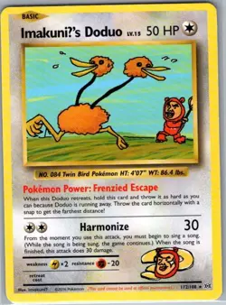 ImakuniU's Doduo 112/108 Non Holo XY - Evolutions - Pokemon Card - NM - Image 1